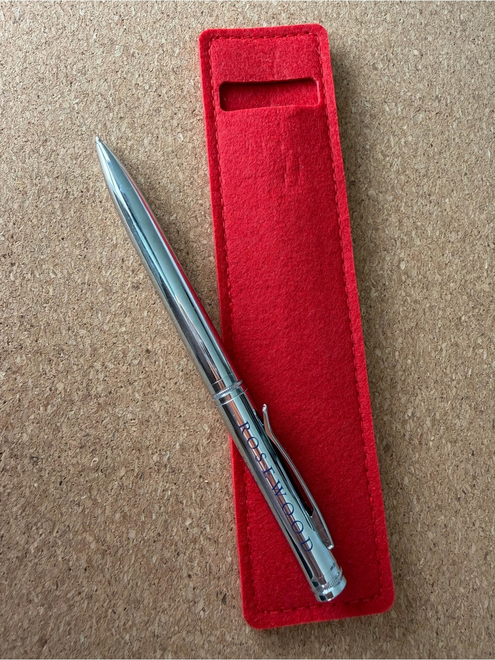 Rosewood Hotel Silver Ballpoint Pen Collectible